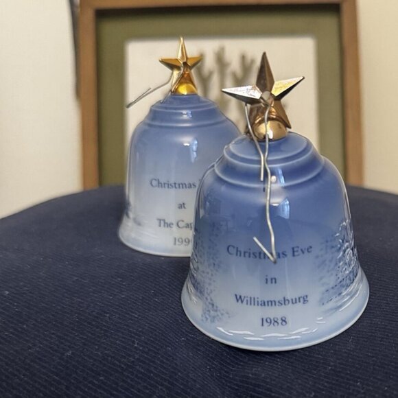 🔔 1988 Bing & Grøndahl Copenhagen Christmas Bell | Vintage Porcelain - Picture 5 of 5